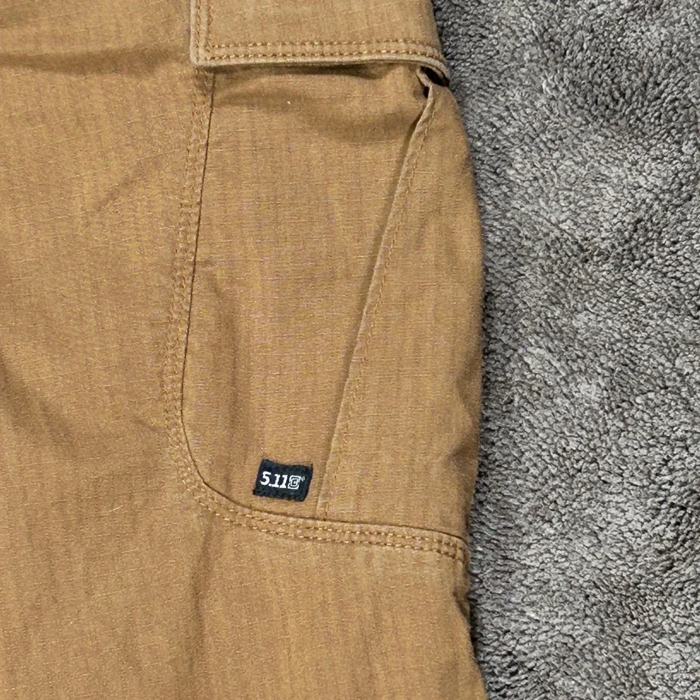 5.11 Tactical Cargo Pants Mens 36x34 Brown Ripstop GorpCore Workwear Outdoor